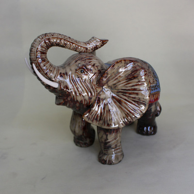 祥瑞相伴，雅室生輝 德化友誠(chéng)陶瓷商行吉祥窯變大象XZ6378品鑒